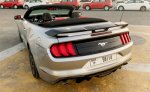 Gray Ford Mustang EcoBoost Convertible V4 2020 for rent in Dubai 6